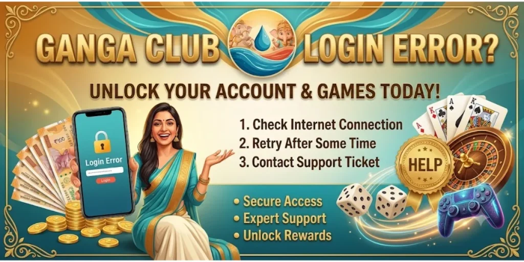 Ganga Club Login Error